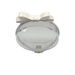 Shiny Ribbon Toddler Headband - Pearl
